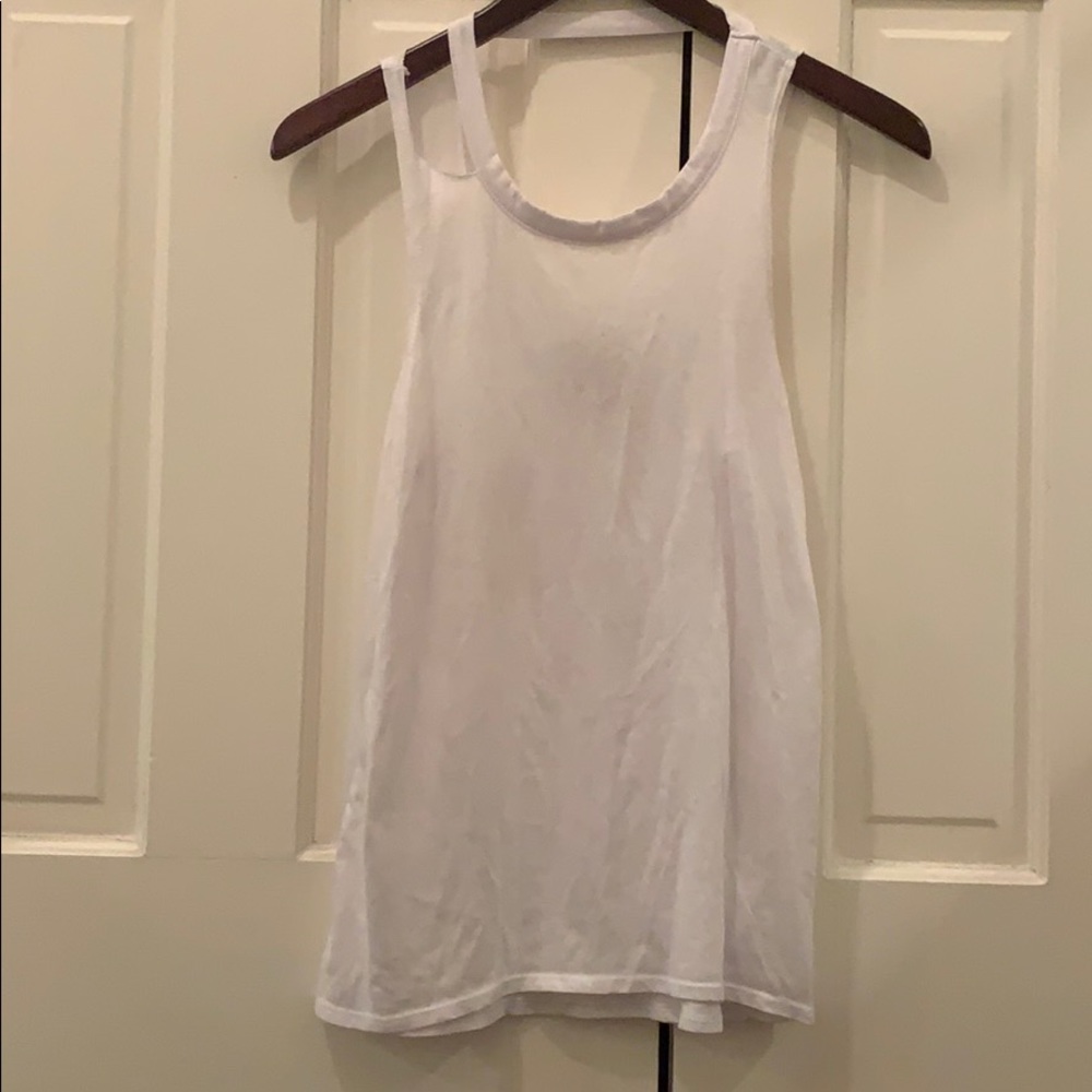 Chaser women’s white tank top small